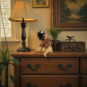 VTG Native Boy - Porcelain Doll